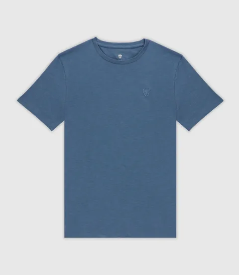 IZAC - T-shirt en jersey indigo
