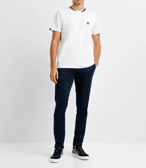 IZAC - T-shirt col teddy blanc