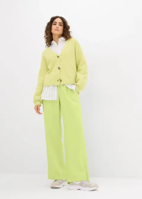 Pantalon large en viscose fluide