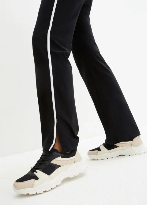 Pantalon droit en jersey coton
