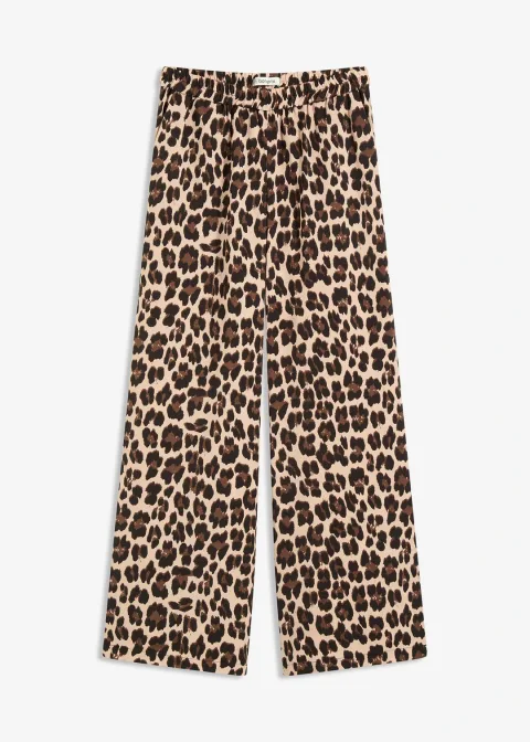 Pantalon palazzo en satin fluide
