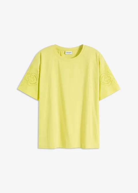 T-shirt avec broderies anglaises