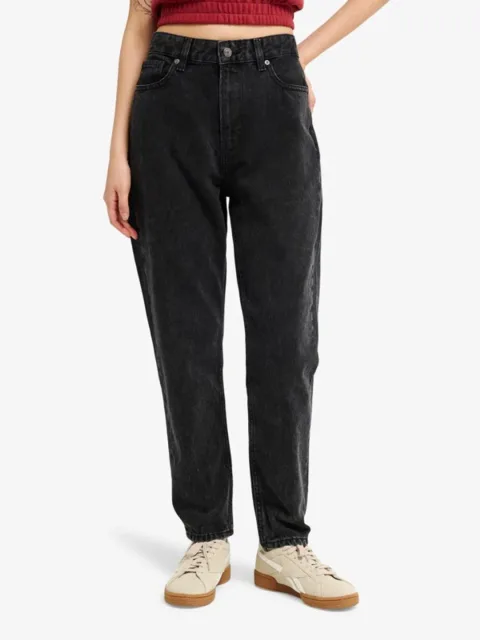 Mom Denim - Jean pour Femme Noir