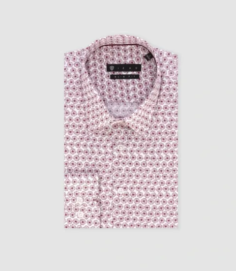 IZAC - Chemise ville bordeaux ''Tifast016''