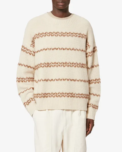 Pull Romain - Homme - Écru-bronze - Taille XL
