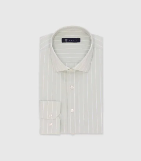 IZAC - Chemise à rayures vert clair