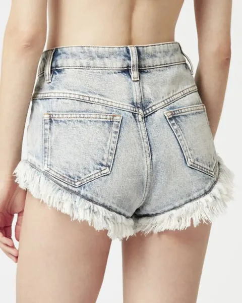 Short Eneidao - Femme - Noir Délavé - Taille 38 - Marant Étoile