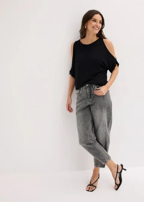 T-shirt en viscose avec découpes