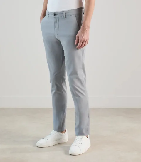 IZAC - Pantalon chino bleu gris clair