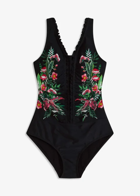 Maillot 1 pièce sculptant, maintien modéré