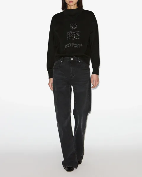 Sweatshirt Moby Glitter - Femme - Noir - Taille 42 - Marant Étoile