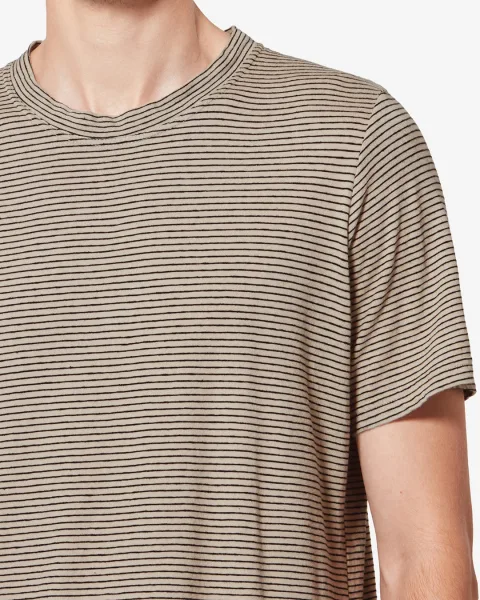 Tee Shirt Leon - Homme - Rose Clair-noir - Taille XL