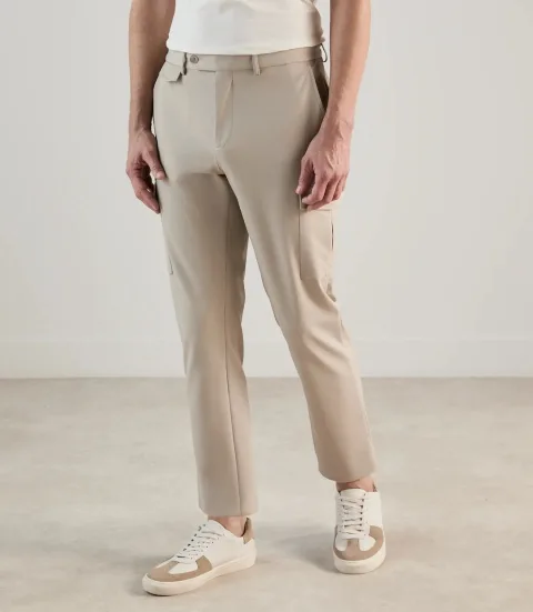 IZAC - Pantalon cargo beige