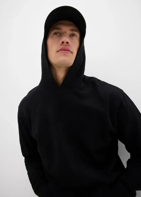 Sweat à capuche 100% coton, loose