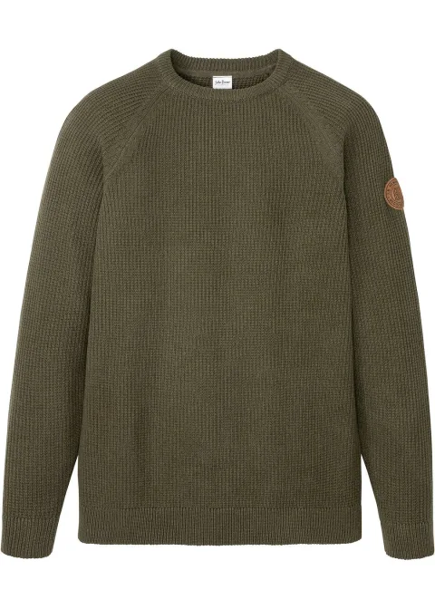 Pull en grosse maille avec coton recyclé