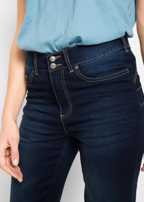 Jean bootcut taille mi-haute, sculptant