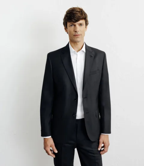 IZAC - Costume 100% laine noir
