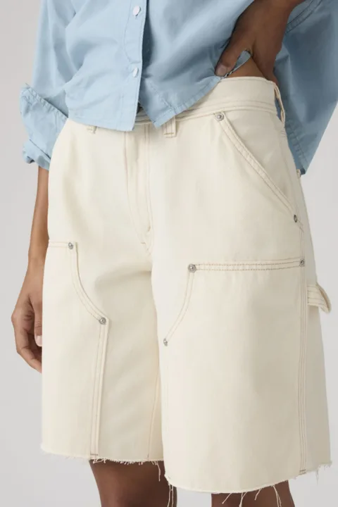 Levi's Short Baggy Dad Utility - Femme - Blanc / Yeah No Yeah - 32