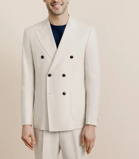 IZAC - Veste ville croisée beige
