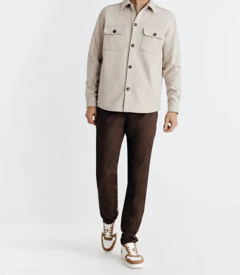 IZAC - Veste avec poches beige