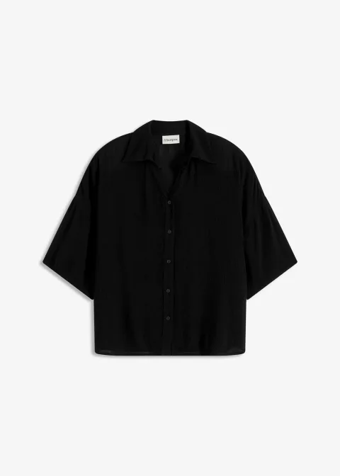 Chemisier court de plage en viscose fluide