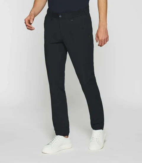 IZAC - Pantalon chino stretch marine POUVOIR