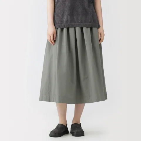 Jupe froncée en mélange de washi pour femme