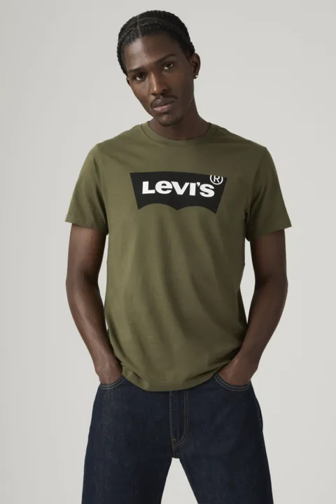 T Shirt Classique Levi's Avec Logo - Homme - Vert / Olive Night - 2XL