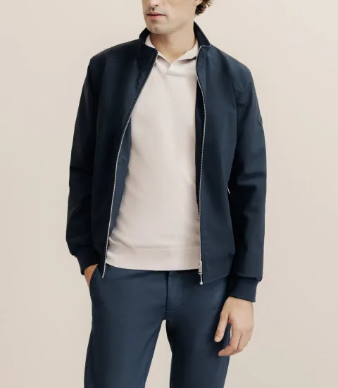 IZAC - Blouson col montant marine