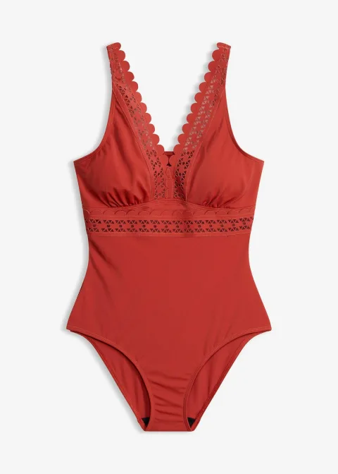 Maillot 1 pièce à empiècements découpés au laser