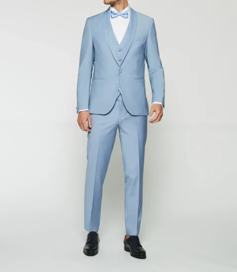 IZAC - Costume cérémonie fantaisie bleu ciel FOLIE