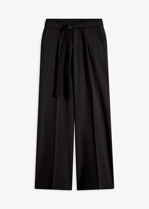 Pantalon à pinces en viscose mélangée