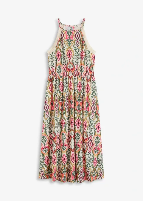 Robe midi à dentelle