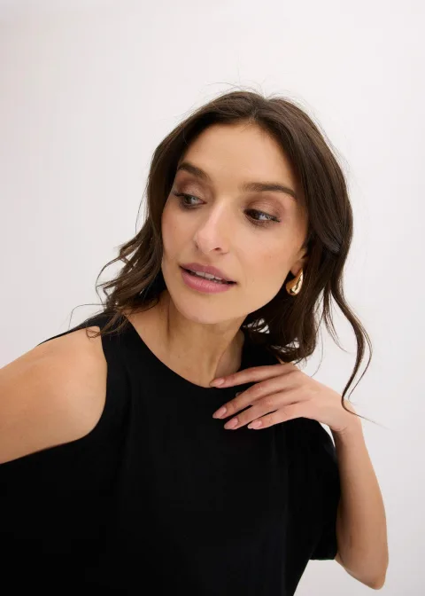 T-shirt en viscose avec découpes
