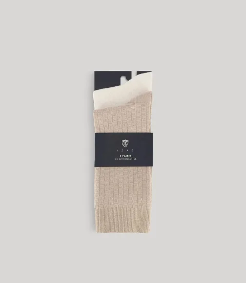 IZAC - Pack de chaussettes beige