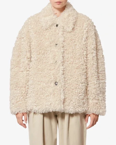 Manteau Tarvey - Femme - Écru - Taille 40 - Marant Étoile