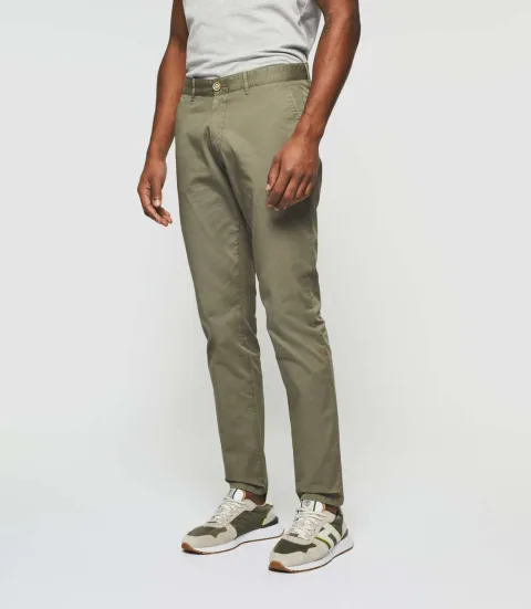 IZAC - Pantalon slim kaki clair ''Perline''