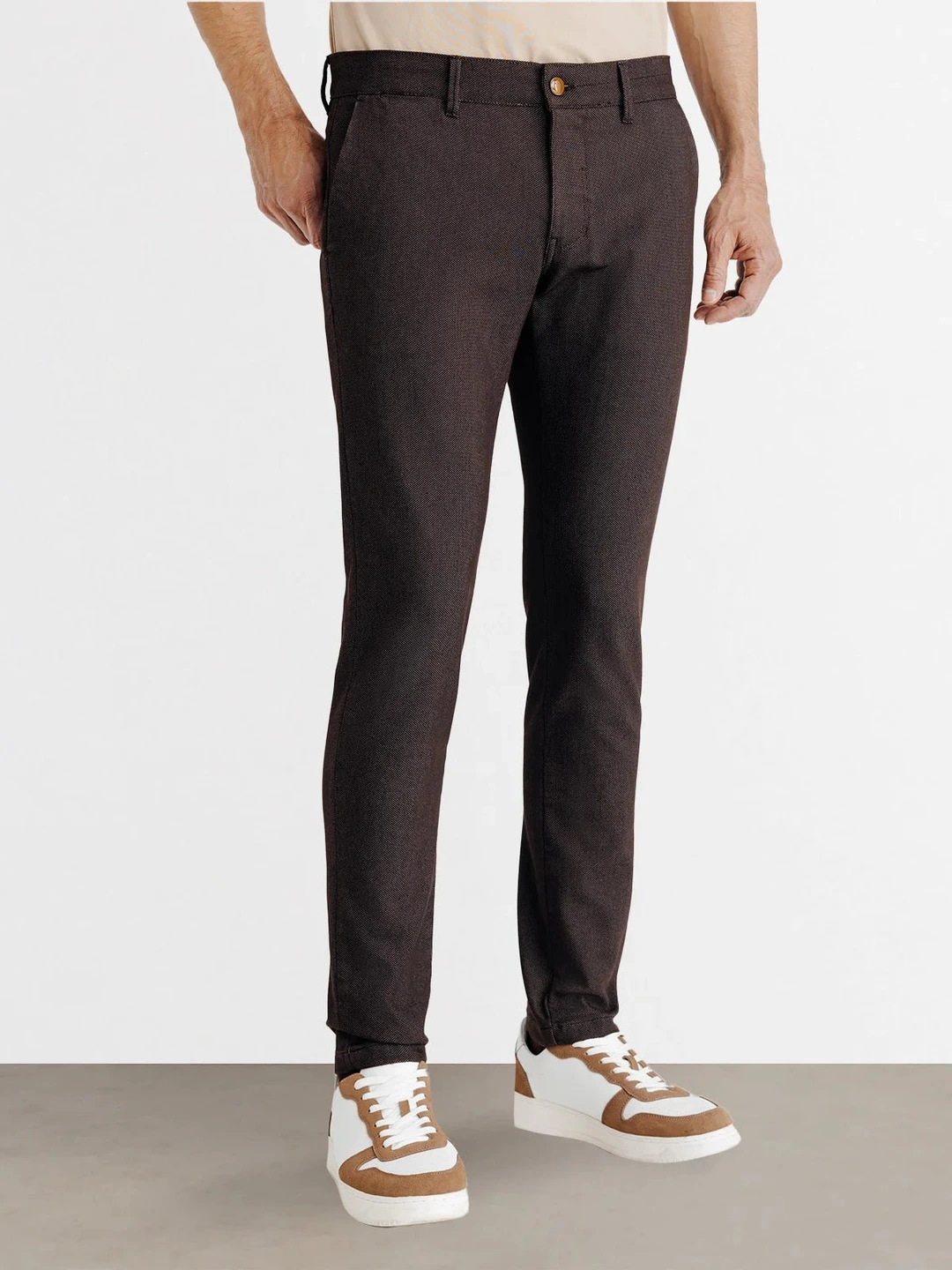 IZAC - Pantalon armuré marron