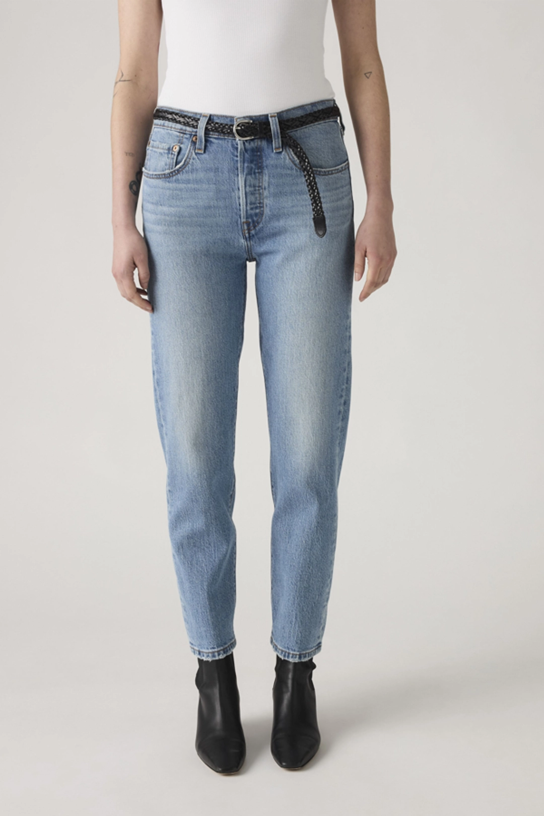 Levi's Jean Coupe Courte 501 - Femme - Noir / Black Sprout - 34X28 - 2