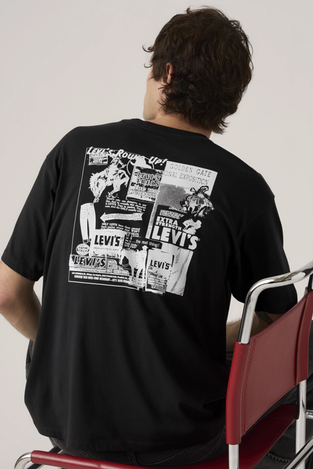 Levi's T Shirt Graphique Vintage - Homme - Noir / Jet Black - 2XL - 2