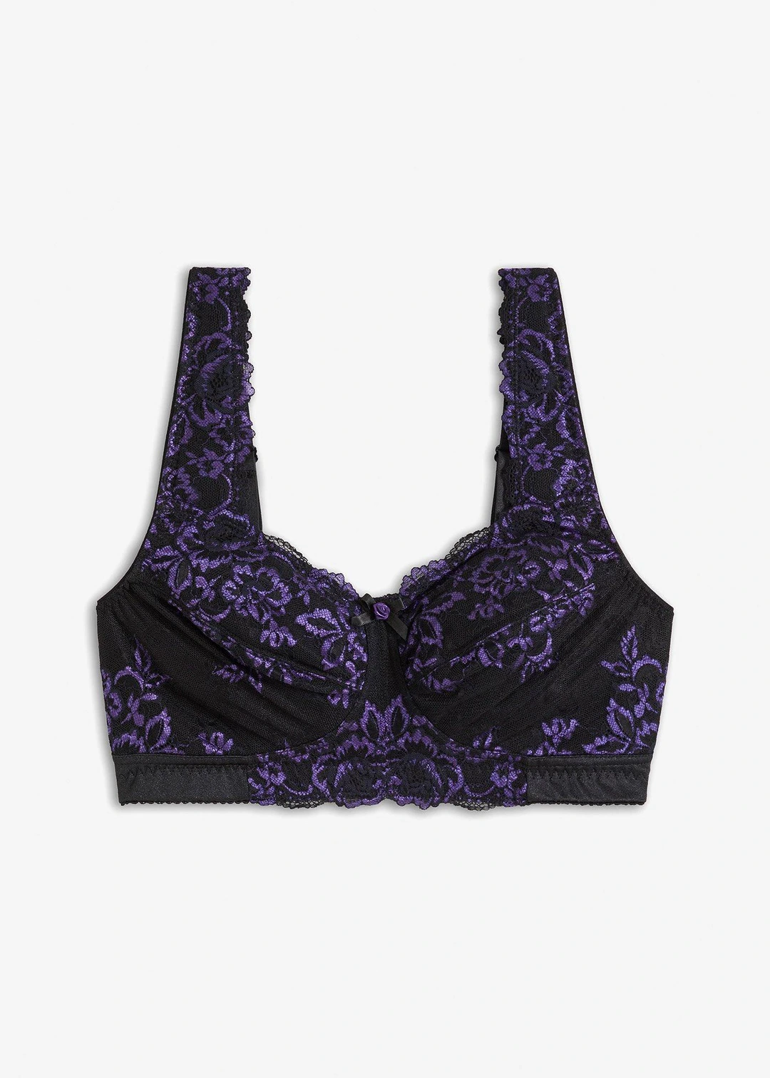 Soutien-gorge grand maintien sans armatures, bretelles rembourrées