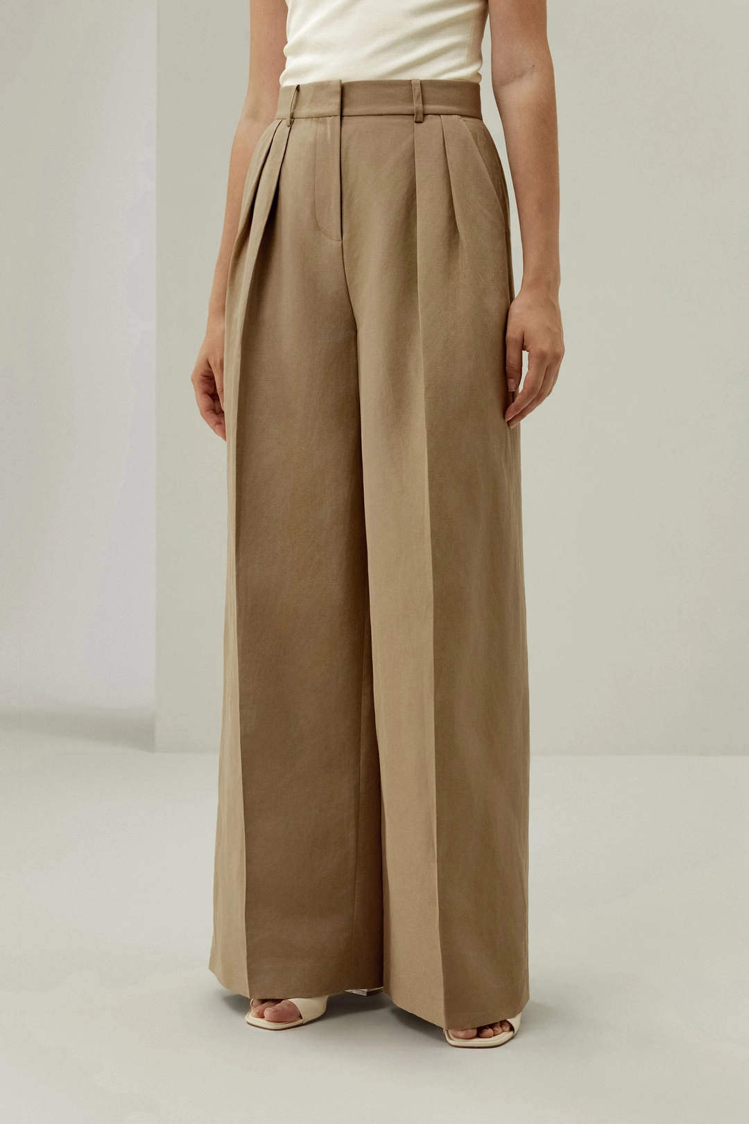 LILYSILK Pantalons En Soie Pantalon Large En Soie Soie De Mûrier Et Lin Simple Et Classique Terracotta 36