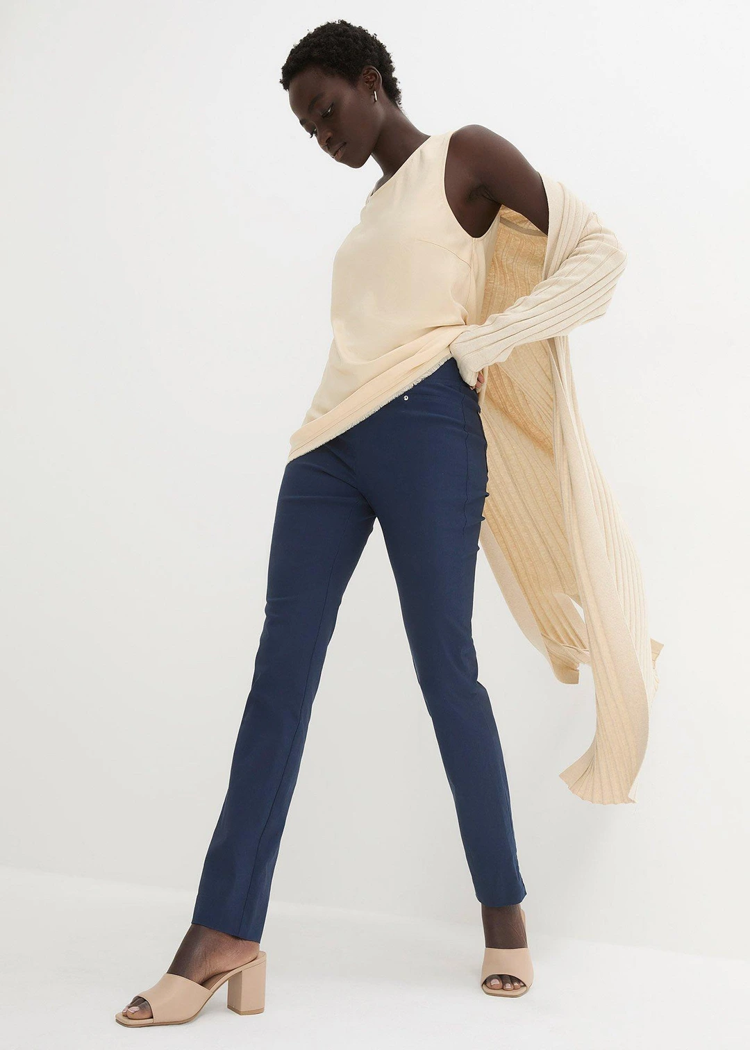 Pantalon extensible à taille élastiquée - 2