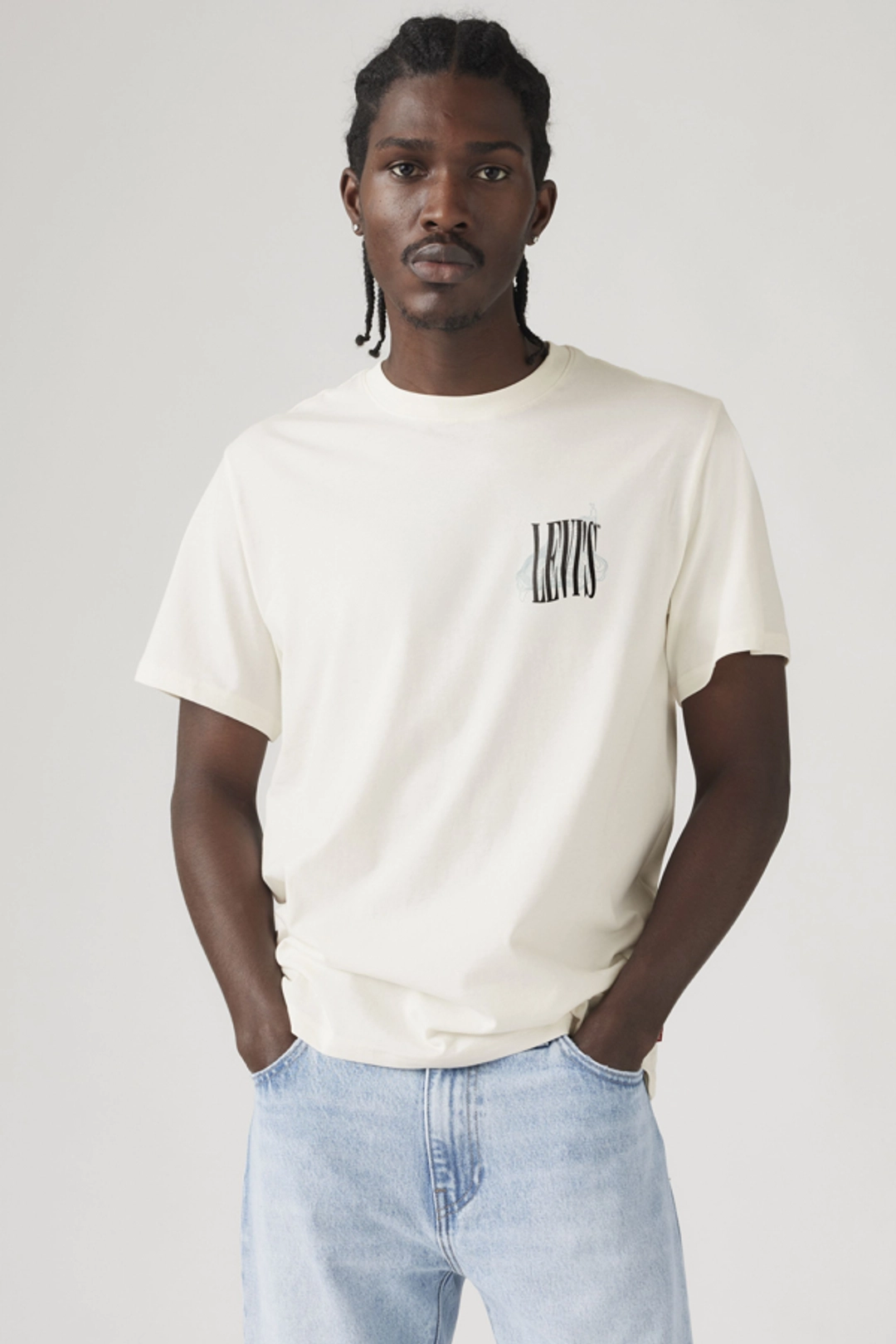 Levi's T Shirt Graphique Relaxed - Homme - Noir / Jet Black - 2XL