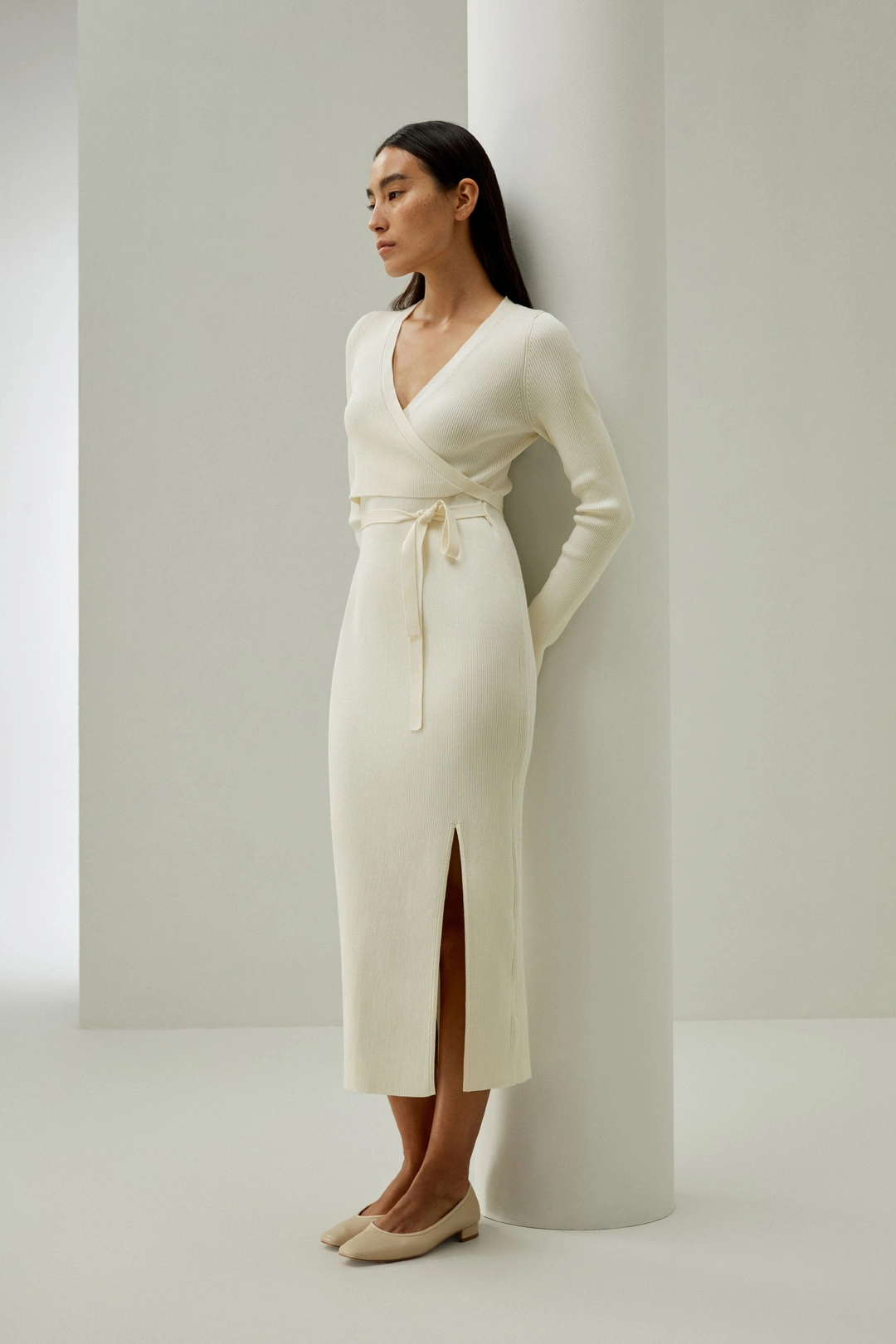 LILYSILK Robe En Soie Chic Coupe Ajustée Soie De Mûrier De Haute Qualité Mettent En Valeur Votre Taille Modèle De Base Blanc S