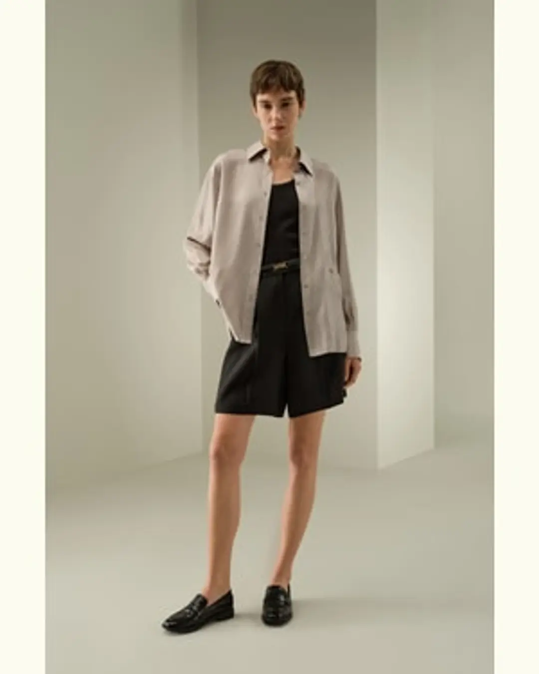 LILYSILK Chemisiers En Soie Rayures Marron 100% Soie De Mûrier Léger Et Résistant Aux Rides Simple Et Classique Marron Rayé Xl