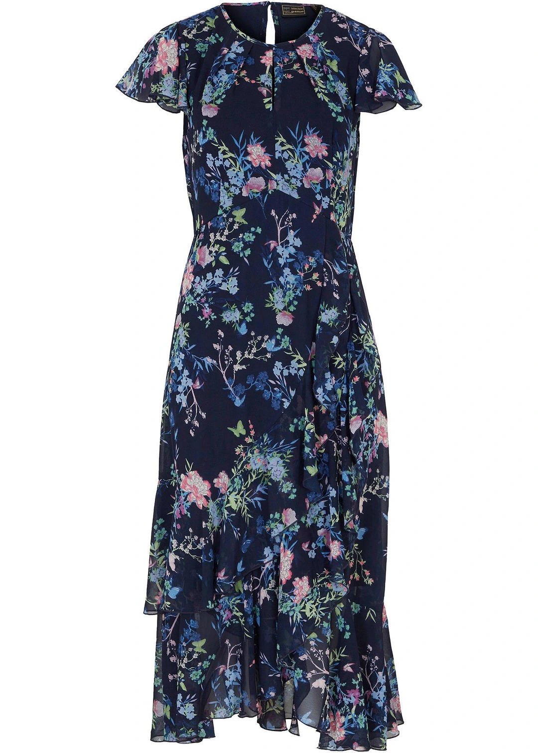 Robe en mousseline à manches papillon