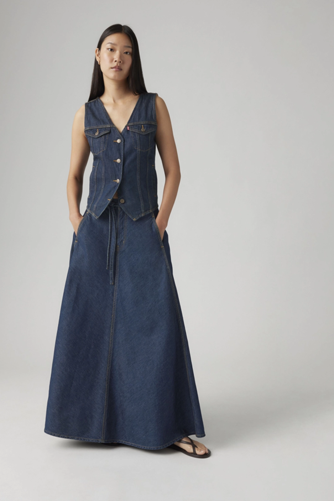 Levi's Jupe XL - Femme - Bleu / Square Circle - 32
