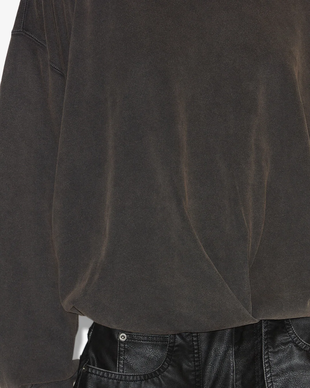 Sweatshirt Sauria - Femme - Noir Délavé - Taille 36 - Marant Étoile - 2