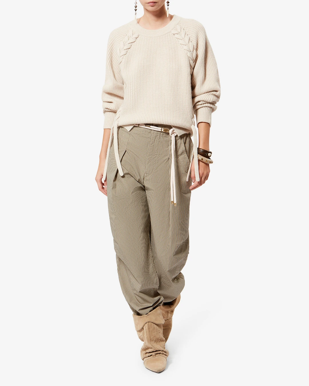 Pantalon Ceryne - Femme - Beige-kaki - Taille 42 - Marant Étoile - 4